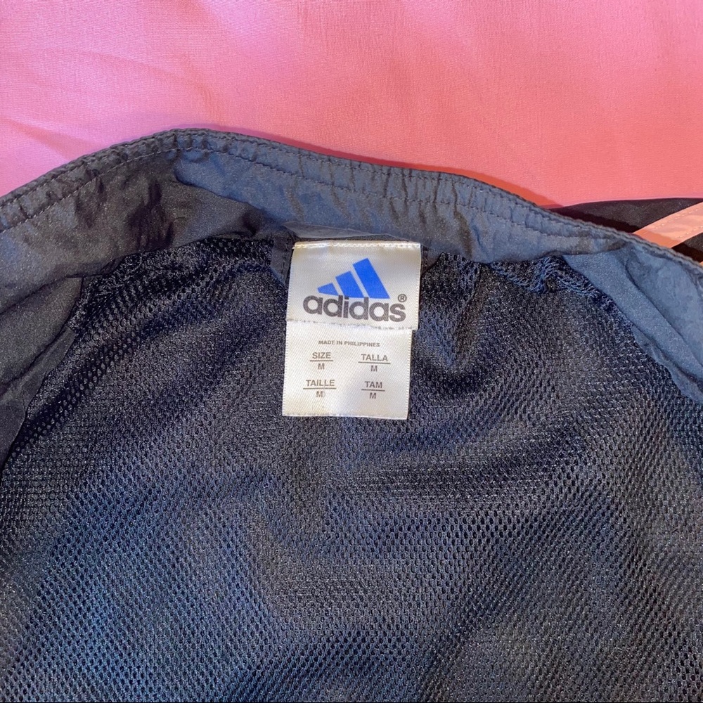 Black & Baby Pink Adidas Windbreaker - Picture 3 of 3